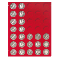 Вкладыши-планшеты с круглыми ячейками для монет без капсул